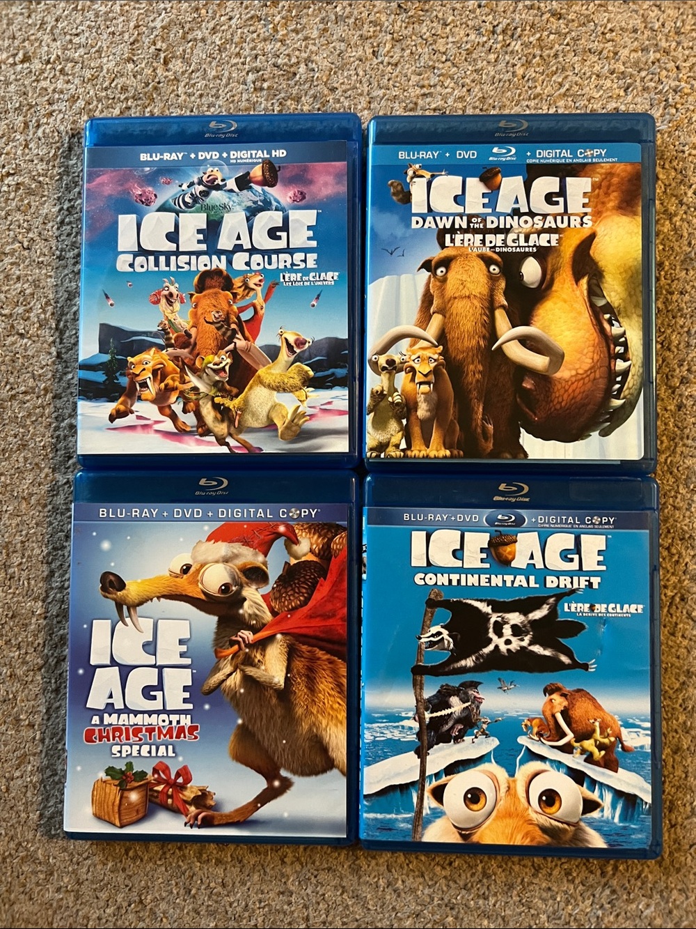 Ice Age Blu-ray Collection - Blue Cover Set (4 Movies)